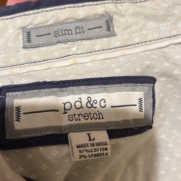 Bundle of 2 PD&C short sleeve button downs (size L) - Picture 9 of 16